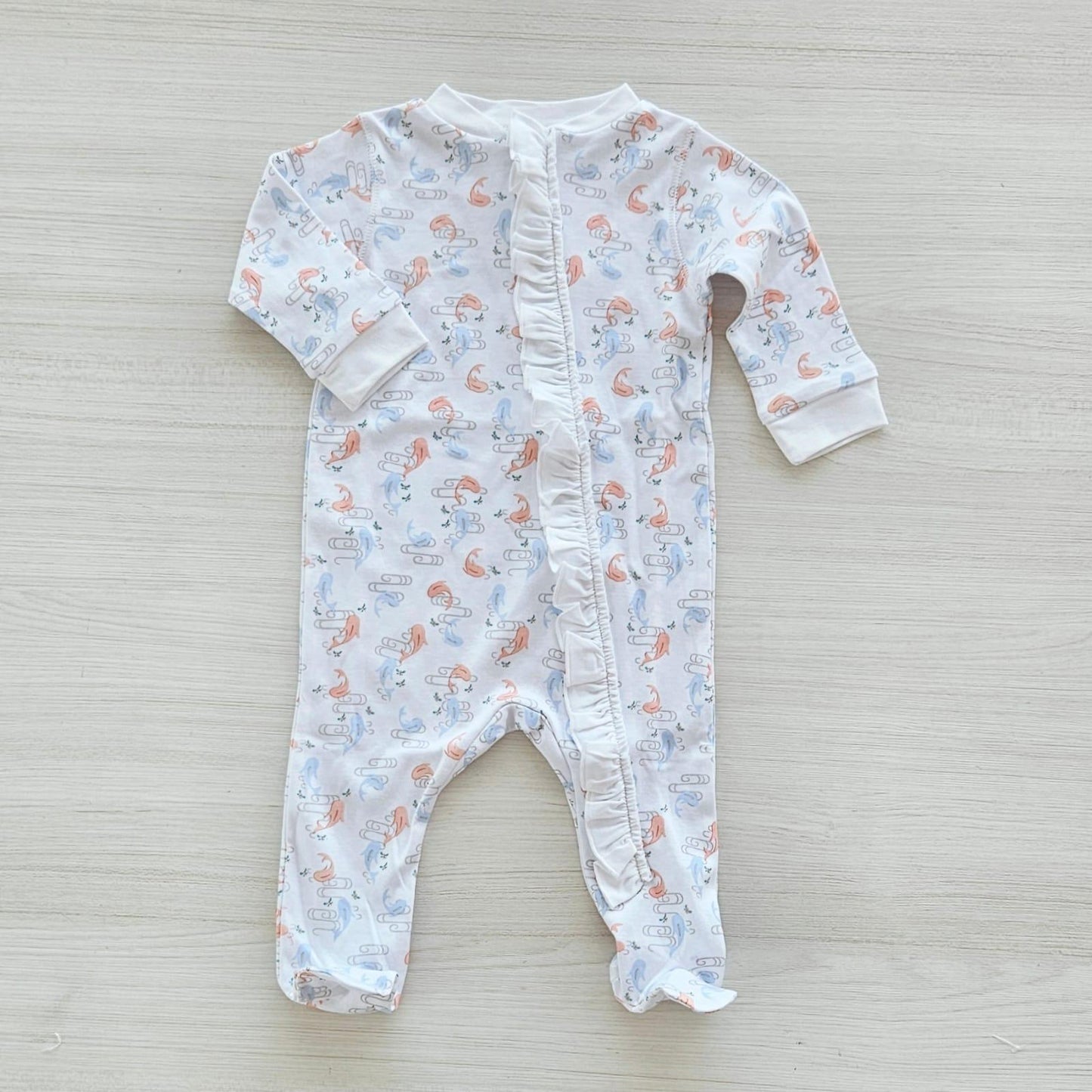 Fish Zipper Footie