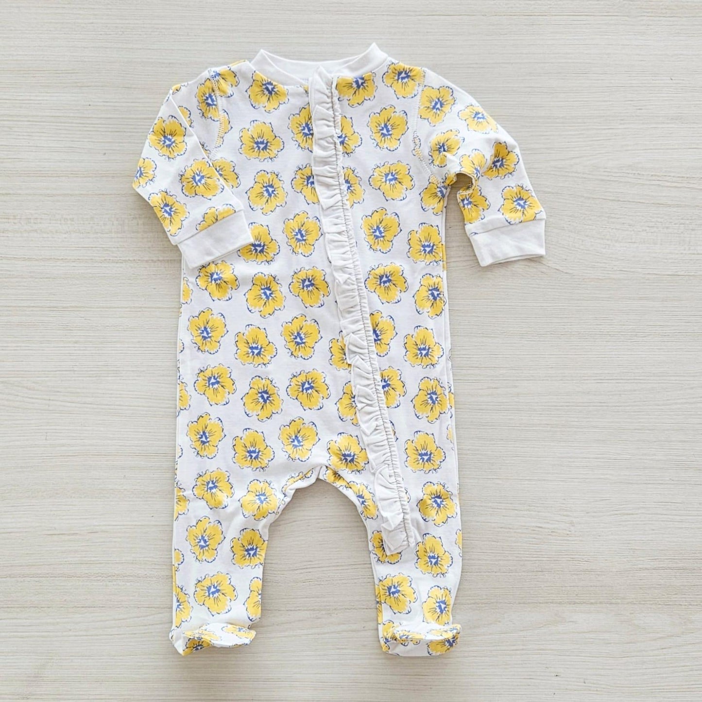 Flor Zipper Footie