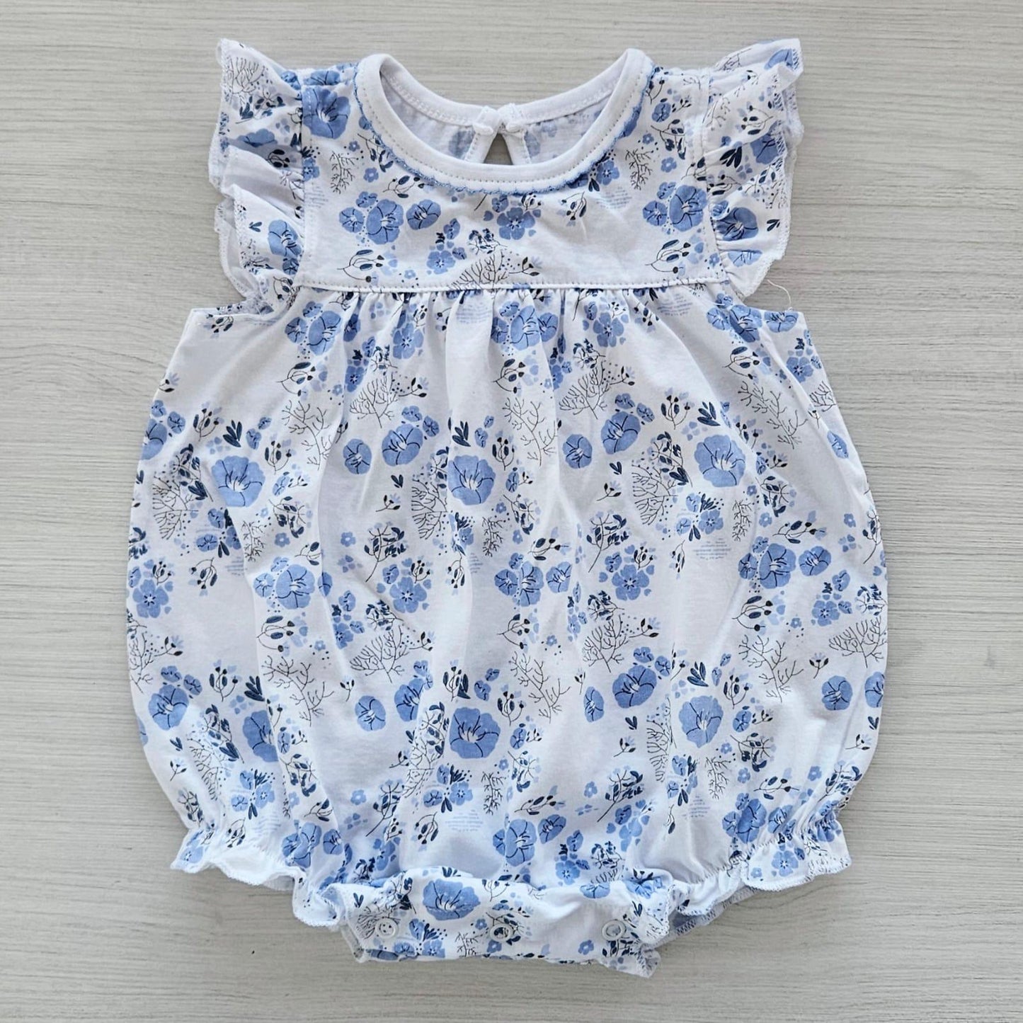 White Blossom Bubble Romper