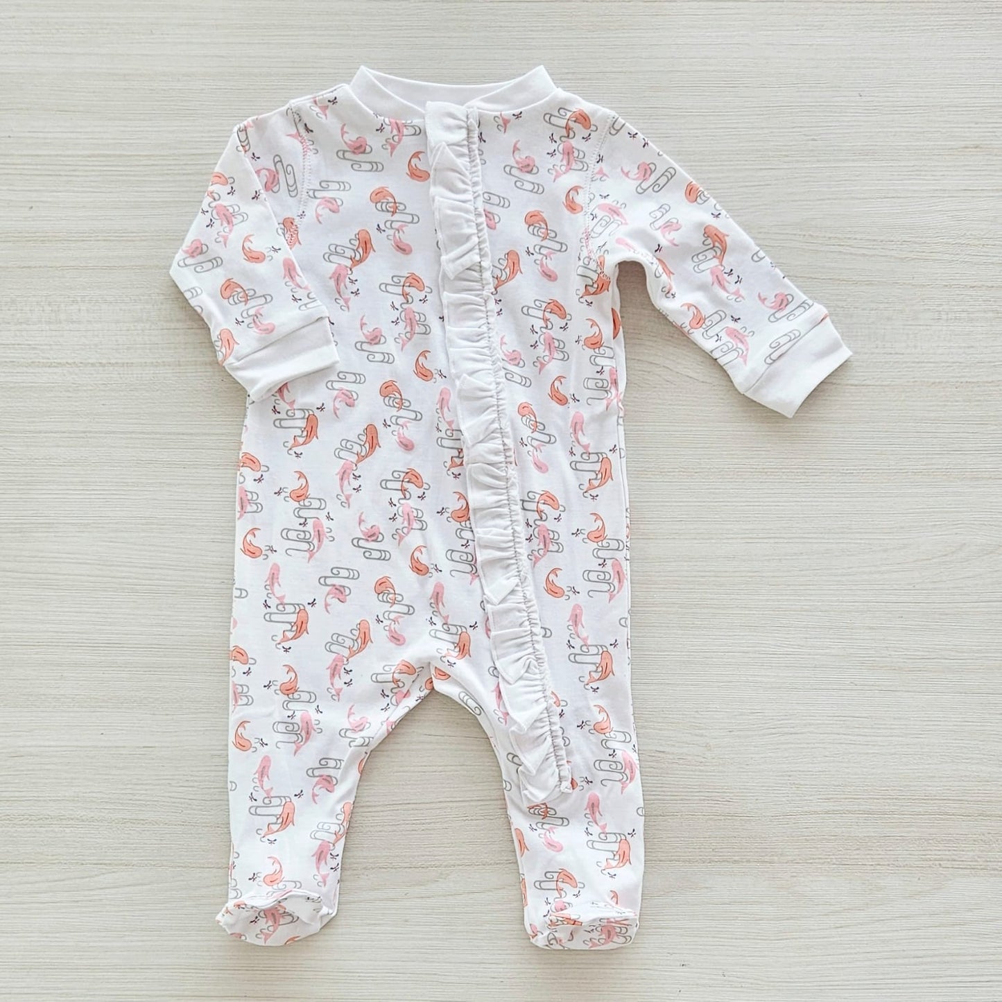 Fish Zipper Footie