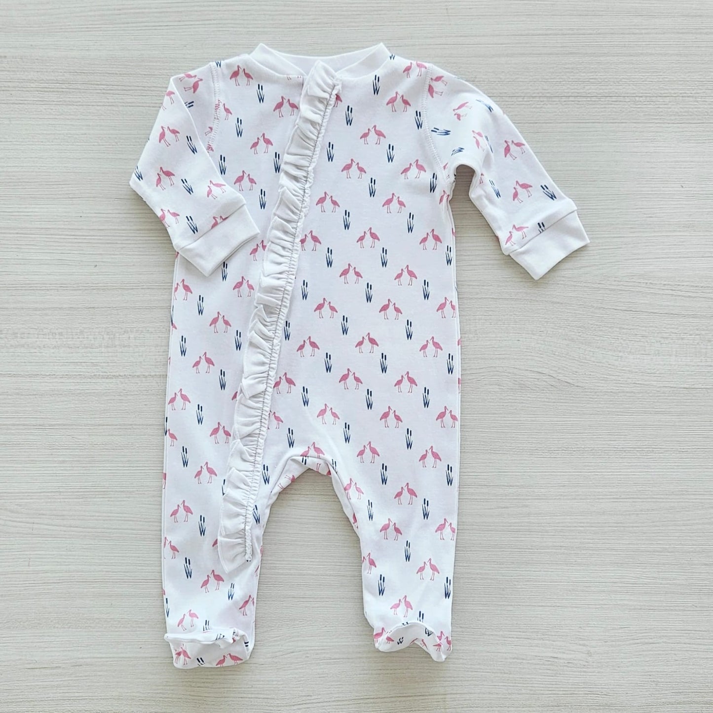 Flamingo Zipper Footie