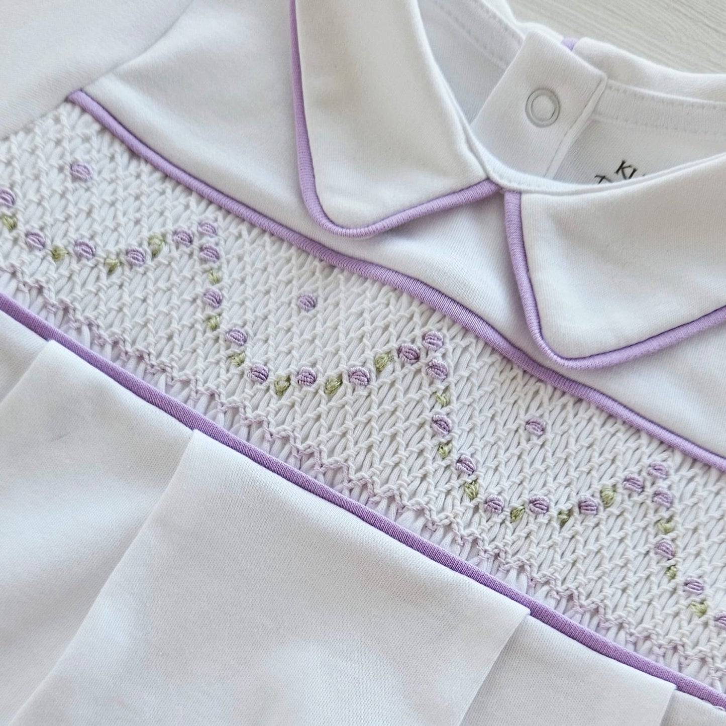 Violet Embroidered Short Romper