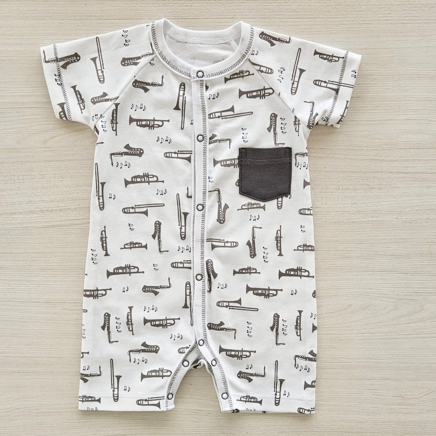 Raccoon Short Romper