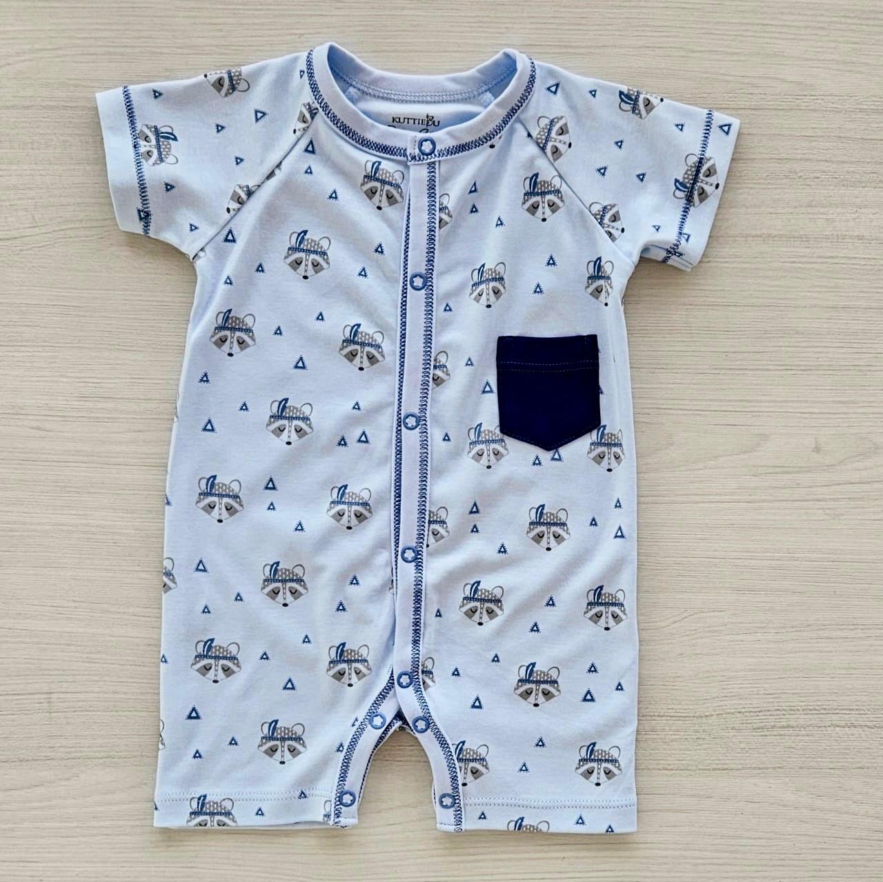 Raccoon Short Romper