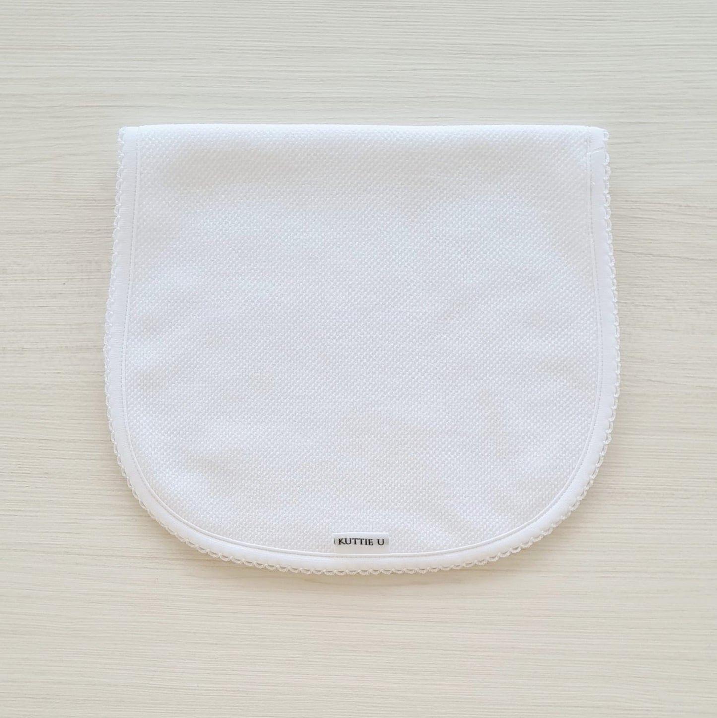 White Pique Bib - Kuttie U Israel