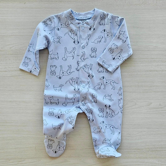 Blue Doggy Footie