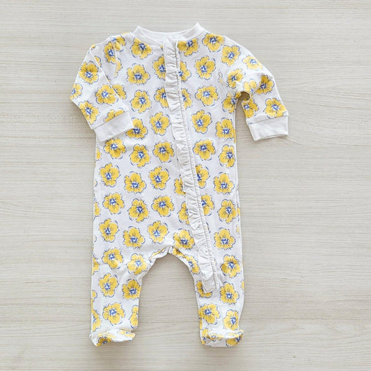Flor Zipper Footie