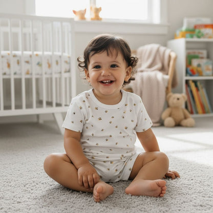 פיג'מה קצרה דבורים