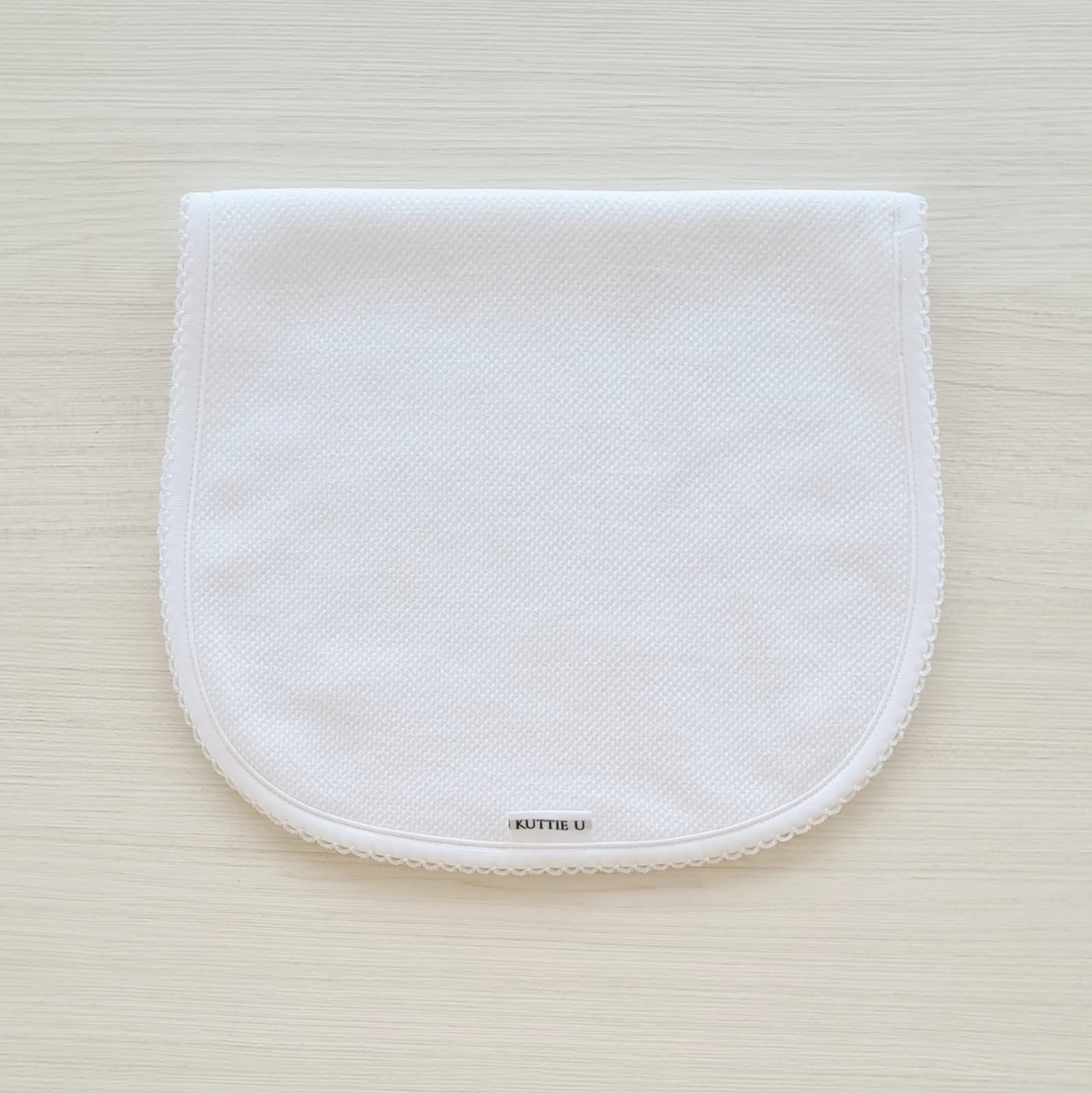 White Pique Bib - Kuttie U Israel