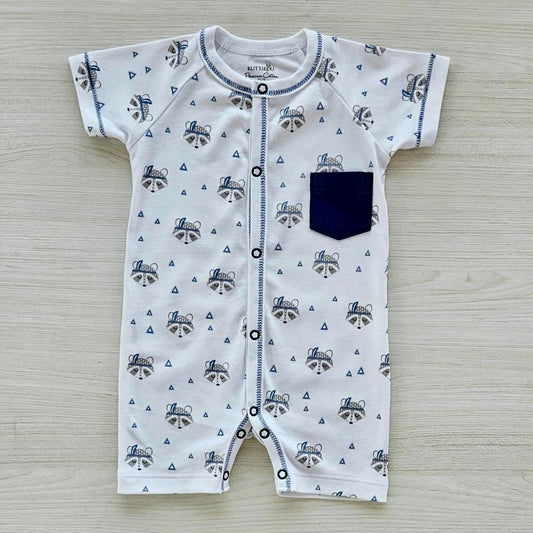 Raccoon Short Romper